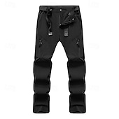 halpa Pohjat-Miesten Reisitaskuhousut Vaellushousut Sadehousut retkeilyyn Fleece-housut Talvi Ulko- Normaali Vedenkestävä Tuulenkestävä Nopea kuivuminen Alaosat Tasku Musta Tumman harmaa Retkeily ja vaellus Juoksu