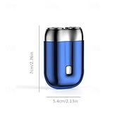 levne Osobní péče a zdraví-kapesní holicí strojek USB mini holicí strojky pro muže mini elektrický holicí strojek se dvěma hlavicemi ideální dárek pro muže, přítele, otce, cestovatele a podnikatele
