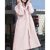 preiswerte Wasserdichte Jacken-Damen Regenmantel Außen Wasserdicht Winddicht Wanderoutfits Wanderbekleidung Winter Herbst Oberteil Camping / Wandern / Höhlenforschung Laufen Einfarbig Rosa Blau Purpur