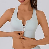 economico Reggiseni sportivi &amp; gilet-Per donna Reggiseno sportivo Intimo / Maglia Intima Supporti alti Traspirante Senza fili Imbottito Colore Solido / Tinta Unita Sport Abbigliamento sportivo Nero Blu Palestra Fitness Yoga