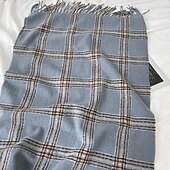 abordables Chales y pañuelos de mujer-Mujer Bufanda Rectangular Bufandas de mujer Calle Diario Cita Camello Negro Amarillo Bufanda Plaid