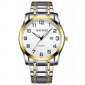 levne Quartz hodinky-Dámské Muži děti Křemenný Luxus Velký ciferník Módní Obchodní Svítící Kalendář VODĚODOLNÝ Pásek z nerezové oceli Hodinky