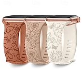 Недорогие Ремешки для часов Apple-Совместим с Ремешок для часов Apple Watch 38мм 40мм 41мм 42мм 44мм 45мм 49мм Регулируется силиконовый Сменный ремешок для часов для iwatch Ultra 2 Series 9 8 7 SE 6 5 4 3 2 1