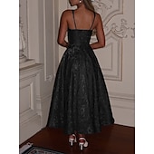 olcso Ruhák-Retró 1950-es Rockabilly Déli Koktélruha Swing ruha Flare ruha Fűző Fit and Flare Virágos Jacquardszövet Női Valentin nap Álarcos mulatság Estély Hazaérkezés Retro témájú buli Felnőttek Ruha Tavaszi