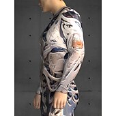 abordables Déguisements de couple et de groupe-Crâne squelette cyborg robot body Halloween groupe couples costumes corps entier combinaison effrayant costume hommes femmes garçons enfants adultes performance fête club Halloween carnaval jour des