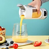 abordables appareils électroménagers-Extracteur de jus à glace pilée rechargeable par USB, portable, pour l&#039;extérieur, avec tasse et 12 couteaux