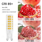 abordables Ampoules LED type maïs-Ampoules LED G9 10 pièces 220 V 7 W non dimmables ampoules G9 70 W équivalent ampoule halogène G9 75 LED 2835 SMD blanc chaud lampe pour éclairage domestique