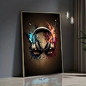 זול Abstract Prints-ציור קנבס מודרני ללא מסגרת המתאר אוזניות מושלם לעיצוב הסלון וחדר השינה שלכם.