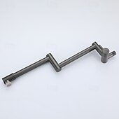 economico Rubinetti per lavello-Rubinetto da cucina - Monocomando un foro Nichel spazzolato / Acciaio inossidabile Bocca Standard / Riempitore di Pentole Montato a parete Moderno Contemporaneo Kitchen Taps