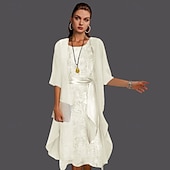 cheap Mother&#039;s Wraps-Solid Shawls Coat Jacket Women&#039;s Wrap Mother&#039;s Wedding Guest Wraps Ladies Elegant Half Sleeve Chiffon Wraps With Pure Color For Evening Party Spring &amp;  Fall dress to impress