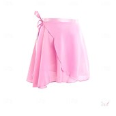 voordelige Balletkleding-Volwassen balletdansrok, elastische taille chiffon halve rok met lintstrik, ideaal voor de training &amp;balletopleiding