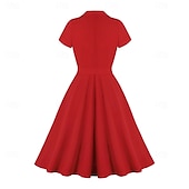 levne Šaty-Retro 50. léta Rockabilly Polední Šaty na šaty Flare šaty Větší velikosti S páskem A-Linie Dámské Dovolená Maturita Retro tematická párty Dospělé Šaty Jaro léto