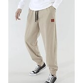 economico Pantaloni della tuta-Per uomo Pantaloni da tuta Joggers Pantaloni in velluto a coste Tasca Elastico in vita Coulisse Semplice Comodità Sport all&#039;Aperto Quotidiano Moda Casual Marrone Scuro Nero Micro-elastico