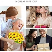 olcso Földi fények-napelemes napraforgós kerti lámpák meleg fehér LED kültéri díszlámpák udvarra, teraszra, gyepre, ösvényre, IP65 vízálló, ideális ajándék nőknek, anyának, nagymamának, barátoknak