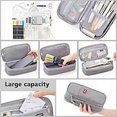 economico astucci e portapenne-Astucci per matite di grande capacità, astuccio portapenne, scatola portaoggetti per ragazze, ufficio, studenti, organizer, scuola, cancelleria