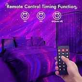 cheap Decorative Lights-Northern Galaxy Light Aurora Projector with 33 Light Effects Night Lights LED Star Projector for Bedroom Nebula Lamp Remote Control White Noises Bluetooth Speaker for Parties