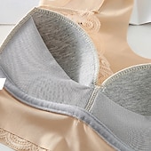 tanie Biustonosze sportowe i kamizelki-Damskie Biustonosz do jogi Stanik sportowy Bielizna Lekka odzież Oddychający Bez fiszbin Wyściełany Jednolity/zwykły kolor Sport Odzież sportowa Czarny Rumiany róż Pilates Bieganie Joga