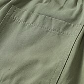 preiswerte Draussen-Herren Cargo-Shorts Shorts Sommershorts Patchwork Mehrere Taschen Tarnung Komfort tragbar Knielang Outdoor Sport Täglich Mode Lässig Schwarz Armeegrün