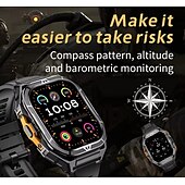 abordables Montres connectées-X5 Montre intelligente 1.96 pouce Smartwatch Montre Connectée Bluetooth Rappel d&#039;appel Moniteur d&#039;Activité Moniteur de Fréquence Cardiaque Rappel sédentaire Trouver mon Appareil Compatible avec