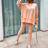 levne teplákové soupravy-Dámské Tepláková souprava Mikina s kapucí Legíny na běhání Rozparek Jednobarevné Celotělové oblečení Jaro Podzim Černá Růžová Tělocvična Výcivk Běh Vysoký pas Větruvzdorné Lehká váha Odvod vlhkosti