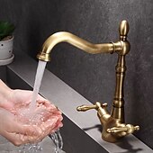 billige Baderomskraner-Vaskekran for baderom - Foss galvanisert Centersat Enkelt Håndtak Et HullBath Taps