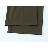 economico gamba larga e vita alta-Per donna Gamba larga Chinos Casual Lunghezza intera Naturale Semplice Gamba larga Comodo Traspirabilità Casual Quotidiano Vinaccia Nero 1 # Nero Verde militare Primavera Autunno Vestibilità comoda