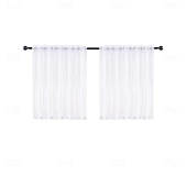 economico Tende e tendaggi-Tenda da cucina tinta unita in poliestere, tende corte per soggiorno, camera da letto, divisorio per il bancone della cucina, tende trasparenti per la privacy