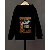 baratos Menino 3D Esportes &amp; Jogo-Moletom com capuz masculino de manga comprida com estampa italiana de podridão cerebral, elemento tung tung tung sahur, moda urbana primavera outono, crianças de 4 a 12 anos, com capuz, casual para