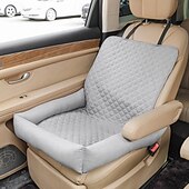 billige Autoelektroniikka-slitesterkt bilsetetrekk til hund - vanntett polyester kjæledyrrede for passasjersetet foran, komfortabel hengekøye for valper med solide stropper, reisetilbehør til kjæledyr, sikkert setetrekk til