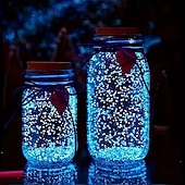 economico Forniture per eventi e feste-20000 pezzi di ciottoli di resina luminescenti al buio, ghiaia decorativa durevole per giardino, vialetto, acquario, decorazione per feste all'aperto e al chiuso