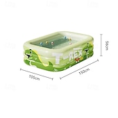 cheap Pools, Hot Tubs &amp; Supplies-1pc Large Ocean Themed Inflatable Swimming Pool with Marine Life Design (Turtles, Clownfish, Seahorses) - No Electricity Needed, Easy Setup &amp; Portable PVC Pool for Beach, Parties, Weddings, Music Fest