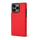 billige iPhone-etuier-telefon Etui Til iPhone 16 Pro Max Plus iPhone 16 iPhone 16 Plus iPhone 16 Pro iPhone 15 iPhone 15 14 Pro Max Plus Lommebok-kortveske Glidelås med nøkkelbånd Støtte Kontor / Bedrift TPU PU lær