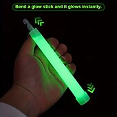 abordables Piscines pour enfants-Lampe chimique durable de qualité industrielle à longue durée de vie de 12 heures, grand bâton vert, aucune alimentation requise, idéale pour le camping, les urgences, les fêtes, etc. - accessoires de