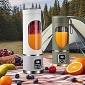 abordables appareils électroménagers-Extracteur de jus à glace pilée rechargeable par USB, portable, pour l&#039;extérieur, avec tasse et 12 couteaux