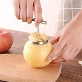 levne Kuchyňské náčiní a pomůcky-Multifunkční kuchyňský nástroj z nerezové oceli pro oddělování jader jablek a hrušek, odstraňovač jader 304 pro ananas, ovoce a zeleninu, odolný nástroj pro odstraňování jader ovoce pro domácí