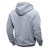 preiswerte Basic-Hoodies für Herren-Herren Kapuzensweatshirt Viertelreißverschluss Kapuzensweatshirt Schwarz Marineblau Khaki Hellgrau Dunkelgray Mit Kapuze Farbblock Patchwork Tasche Sport &amp; Outdoor Täglich Ferien Polyester Streetwear