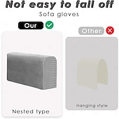 billiga Överdrag för soffa och armstöd-2-pack fåtöljskydd armstödsskydd stretchsoffa skyddsöverdrag för armstöd