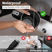 Недорогие Декоративные огни-6-цветная светодиодная подсветка ручки для стакана Stanley 40 унций/30 унций, удобная ручка для бутылки с водой для стакана Stanley, совместимая с аксессуарами для стакана Stanley 40 унций, подходит для использования на улице, на вечеринке, дома