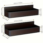 cheap Kitchen Storage-2pcs Large Magnetic Storage Baskets, No Drilling or Adhesive, Removable Multi-Purpose Racks for Fridge, Microwave, Washer Side, Magnetic Spice Organizer for Kitchen