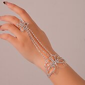 economico Braccialetti-Per donna Bracciale ad anello / Bracciale schiavo Classico Farfalla Prezioso Benedetto Moda Personalizzato Lusso Strass Gioielli braccialetto Argento Per Matrimonio Streetwear Regalo Fidanzamento