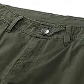 abordables Pantalons Cargo-Homme Pantalons Cargo Pantalons Boutons Multi-poches Uni Portable Extérieur Quotidien Camping &amp; Randonnée Mode Classique Noir Jaune