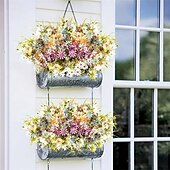 economico Piante e Fiori Artificiali-6 bouquet di margherite selvatiche artificiali, fiori di campo artificiali resistenti ai raggi UV per esterni, piante verdi all&#039;ingrosso per decorazioni da vaso, decorazioni primaverili per la casa