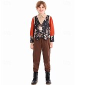 billiga Pionjär / 1800-talet-Saga Bypojke Pionjär Cosplay-kostym Kläder Sagobokskaraktärer Cosplay Film-cosplay for Pojkar Barn Halloween Karnival Världsbokdagen Prestanda Pedagogisk klädsel Klädsel för skolevenemang