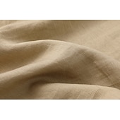 abordables Conjuntos-Conjuntos de pantalones de lino para mujer, 15% lino, básicos, color liso, bolsillo, cintura elástica, camiseta, pantalón, uso diario, calle, manga larga, cuello redondo, azul, negro, blanco, azul marino, marrón claro, verano, primavera