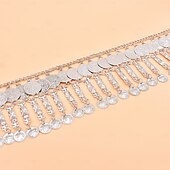 preiswerte Gürtel-Damen Gürtel Metalllegierung Silber Gelb Gold Taillengürtel Maskerade Ferien Einfarbig