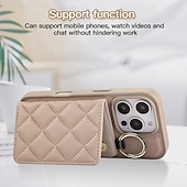 preiswerte Handyhülle für iPhone-Handy Hülle Handyhüllen Für iPhone 16 15 14 Pro Max Plus iPhone 16e iPhone 13 Pro Max Brieftaschenhülle Reisverschluss mit Trageriemen Ständer Retro TPU PU-Leder
