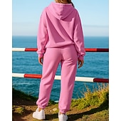 economico Tute da ginnastica-Per donna Tuta da Ginnastica Pantaloncini da pista Pantaloni della tuta corti Tasca Tinta unita Completo Abbigliamento Autunno Nero Bianco Palestra Allenamento Corsa Leggero Manica Lunga Sport