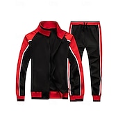 economico Tute da ginnastica-Per uomo Tuta da Ginnastica Pantaloni da Tuta Cerniera completa Athleisure Autunno Manica Lunga Protezione Solare Antivento Leggero Pesca Escursionismo Corsa abbigliamento sportivo Abbigliamento