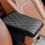 economico Organizzazione spazi-Bracciolo in memory foam per auto, cuscino per console centrale con tasca portaoggetti, porta telefono, scatola per fazzoletti, supporto per gomiti per il comfort di guida