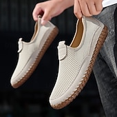 preiswerte Slipper Schuhe-Atmungsaktive Herren-Slip-On-Wanderschuhe aus Strick – leichte Mesh-Sneaker für Sommerreisen, Outdoor-Aktivitäten und Komfort im Alltag
